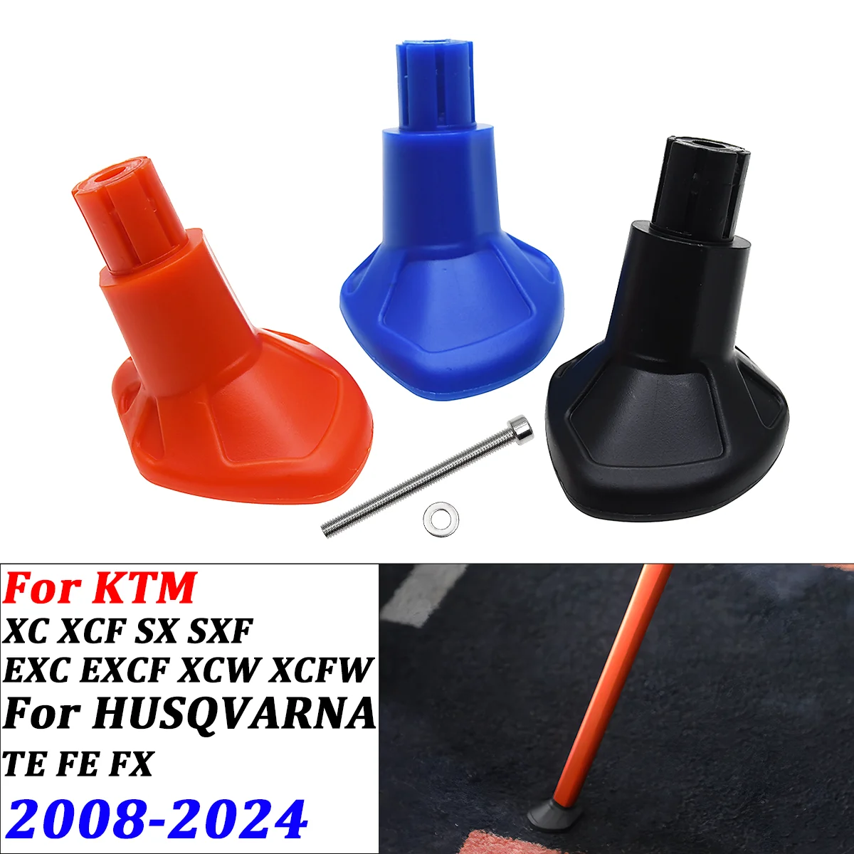 

Motocross ABS Plastic Side Stand Kick Stand Base Foot For Husqvarna 125-501 TE/FE/TX 2014-2022 KTM XCW XC XCF EXC EXCF 2014-2022