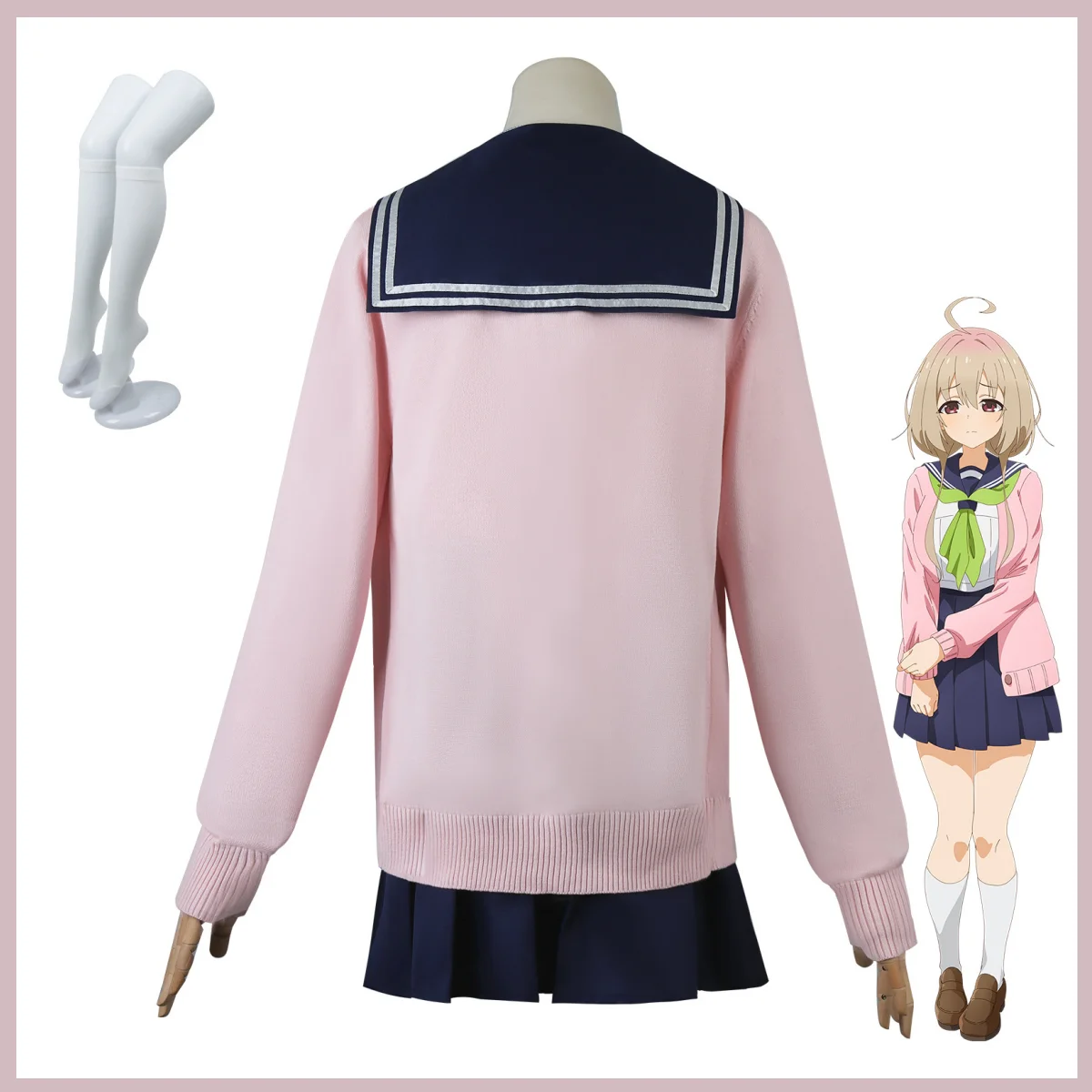 Nuovo Anime My Deer Friend Nokotan Tanukikoji Kinu Costume Cosplay uniforme scolastica giapponese maglione cappotto donna Sexy Campus Suit