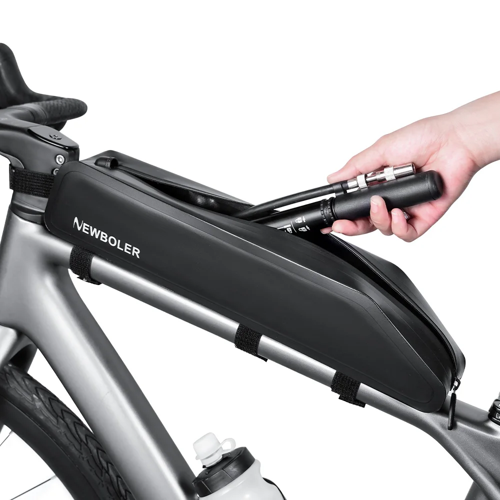 AliExpress NONE NEWBOLER Bike Bag 2L Portable Frame Front Tube Cycling Bag MTB Road Bicycle Pannier Bag Large Capacity Ultralight Cycling Bag