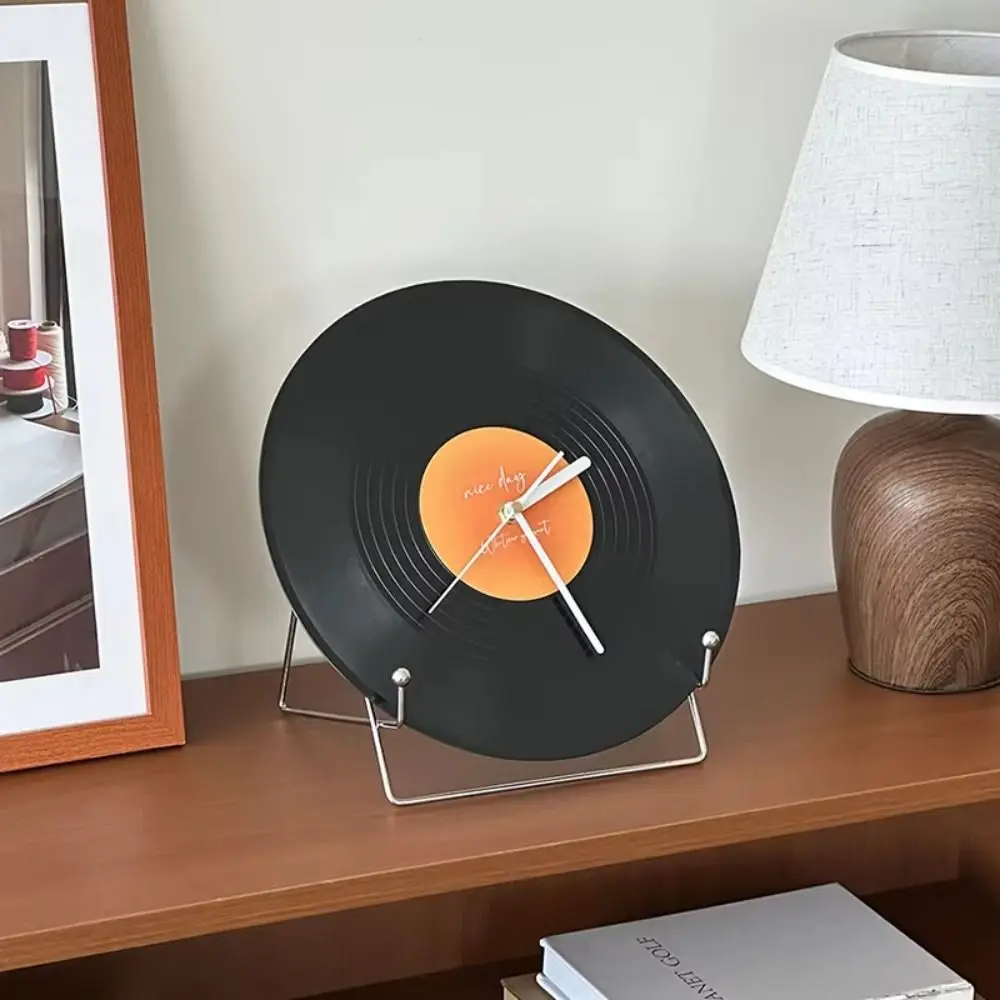 New Sunset Vinyl Record Wall Clock High-end Ornament Silent Mechanism DIY Wall Clock Minimalist Decorative Wall Clock Bar