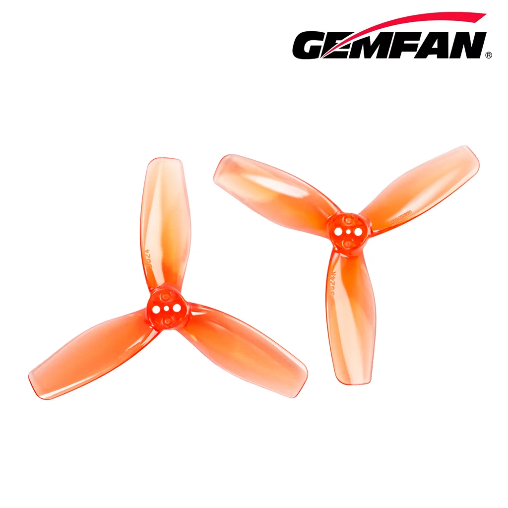10 paires GEMFAN 3024 3 palettes CW CCW hélice 3 pouces accessoire pour F9A-B RC balle volante/Drones de football FPV 3 pouces cure-dents Cinewhoop