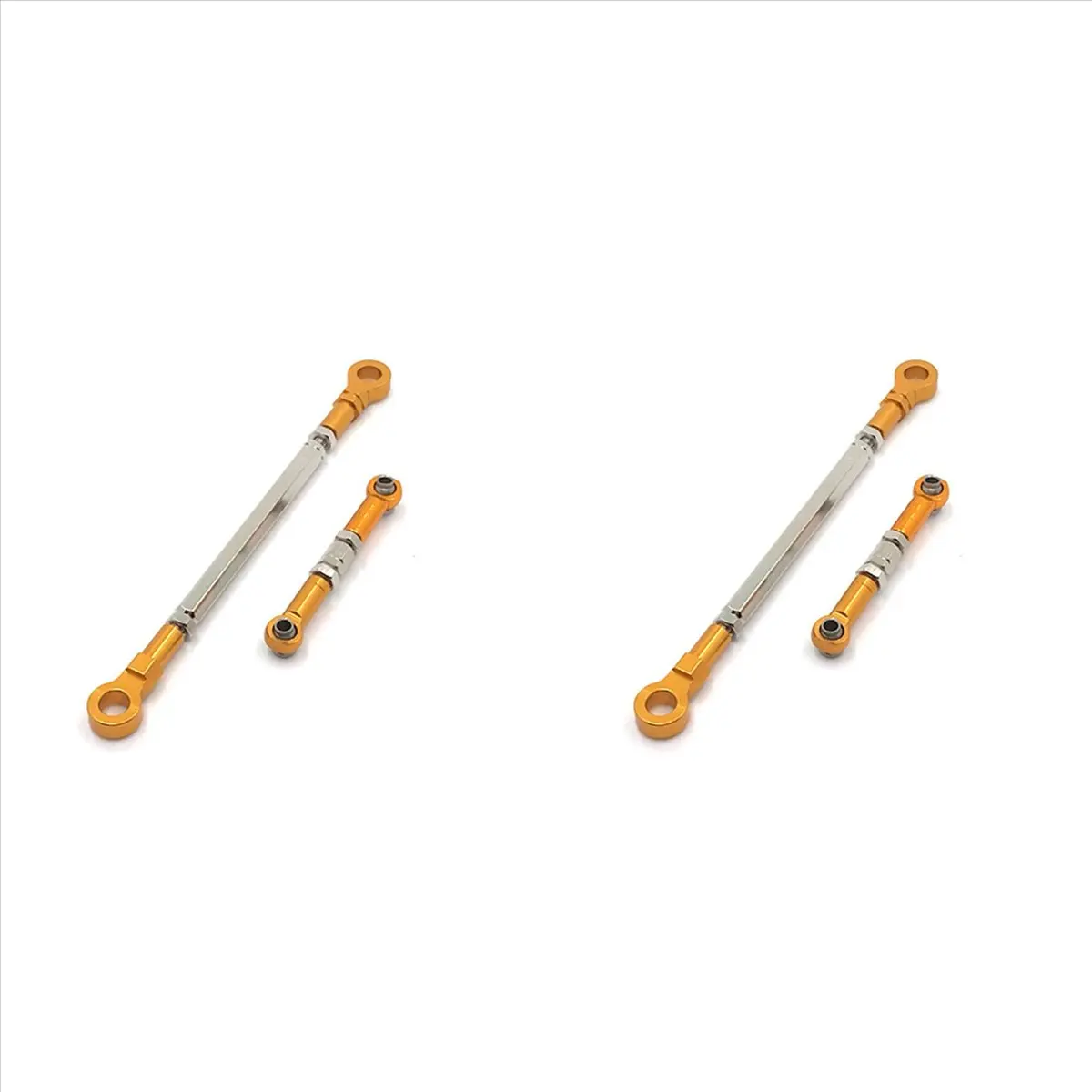 Best-2X Metal Steering Rod Servo Link Rod For HB ZP1001 ZP1002 ZP1003 ZP1004 1/10 RC Crawler Car Upgrade Parts,Yellow