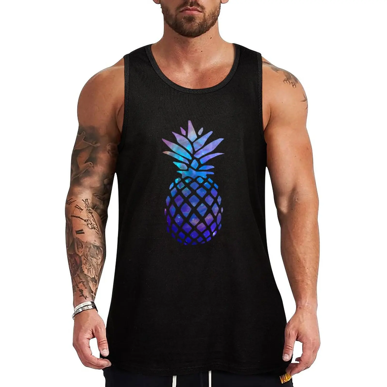 

Space Pineapple Tank Top Men's sports t-shirt Men's summer vest