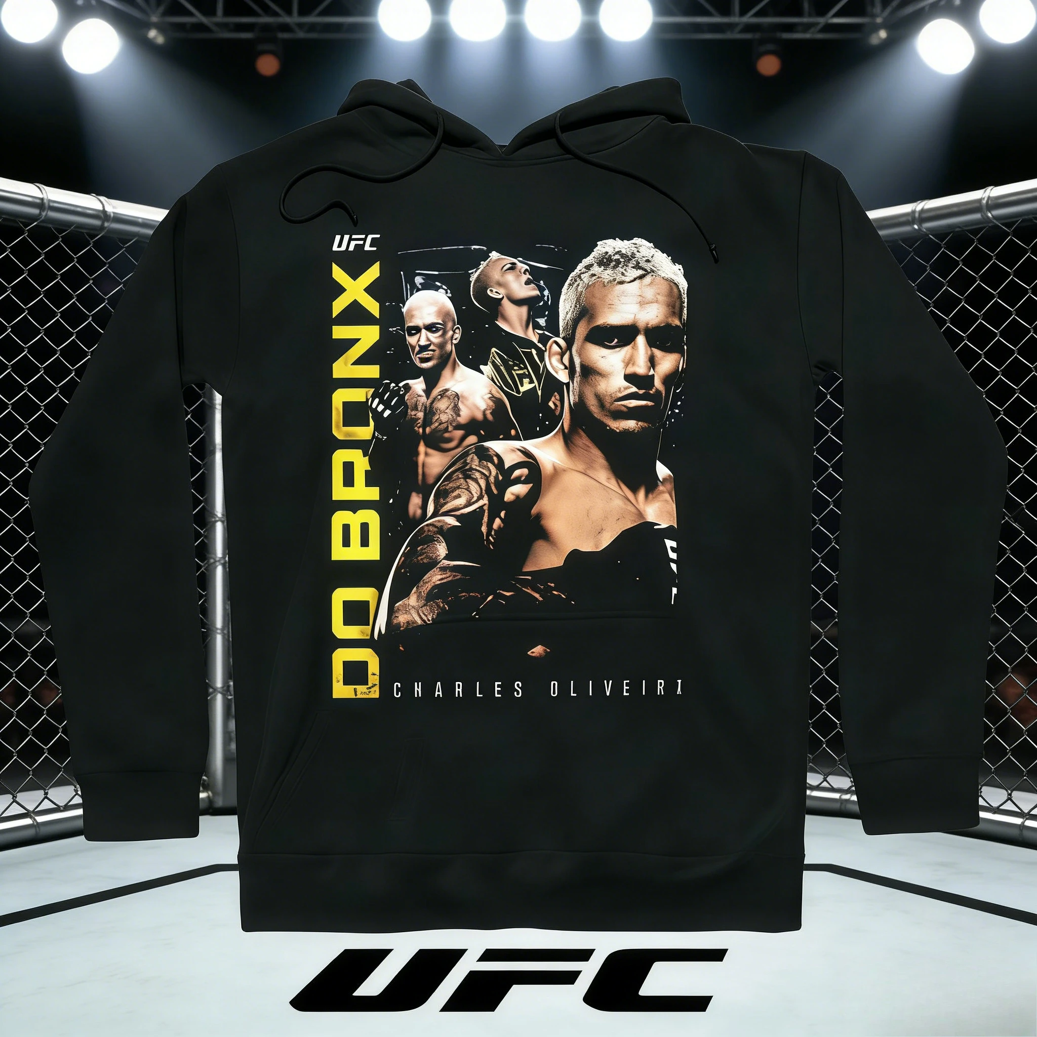 UFC Charles Oliveira Theme 2026 Otoño/Invierno 100% algodón estampado cómodo sudadera casual adecuada tanto para hombres como para mujeres