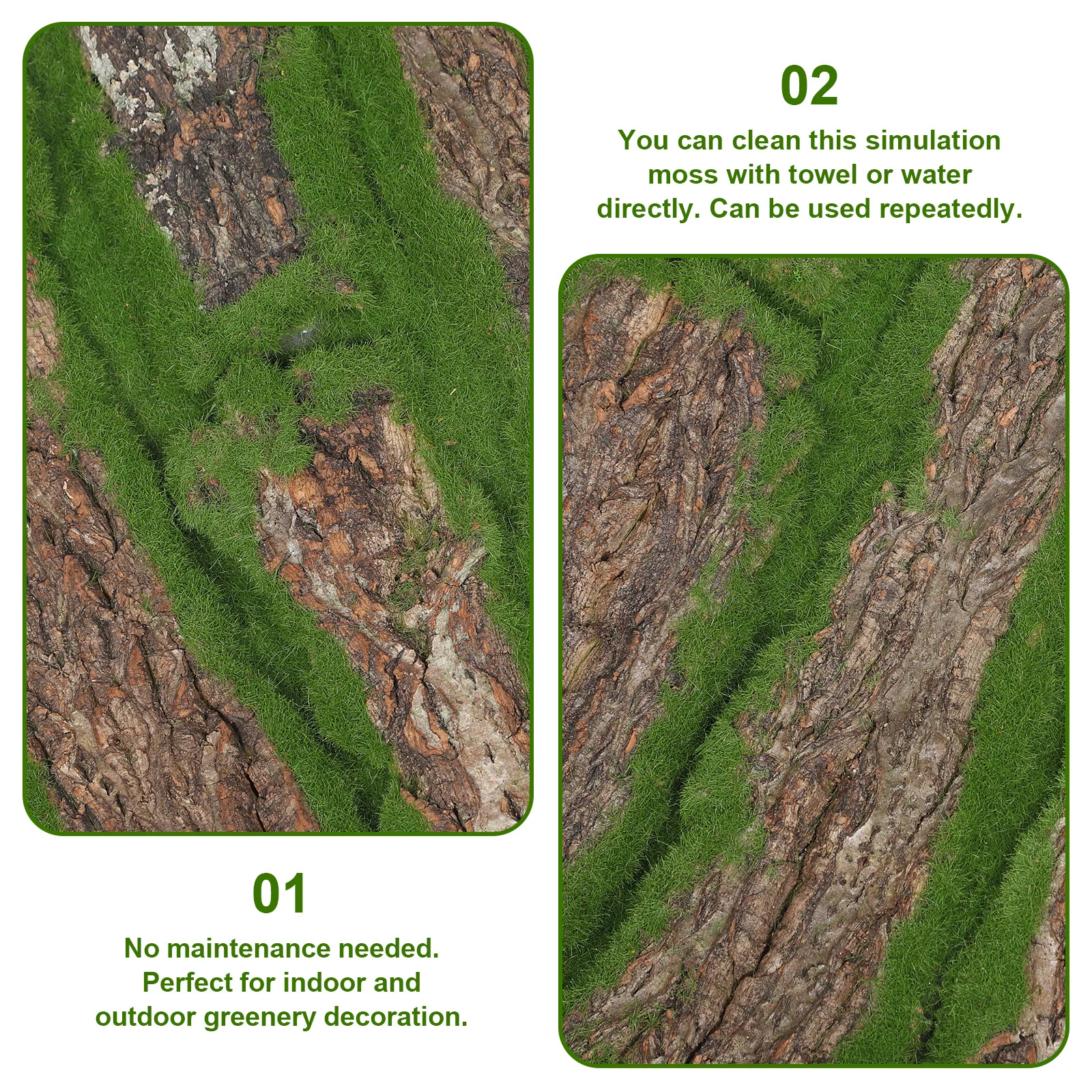 

Artificial Moss Lichen Fake Moss Turf Natural Anti-Fade Micro Landscape Decoration Micro Garden Accessory for Garden