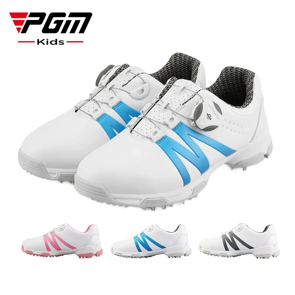 PGM golf shoes children's sports shoes boys and girls sports shoes waterproof new rotating buckle