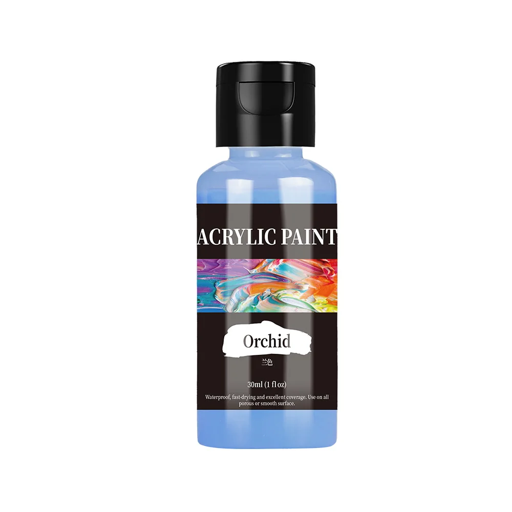 30ml/Bottle 24 Colors Acrylic Paint Colors Acrylic Paint Set Dyes For Fabric Clothing Painting For Leather DIY Pigment Graffiti image 3