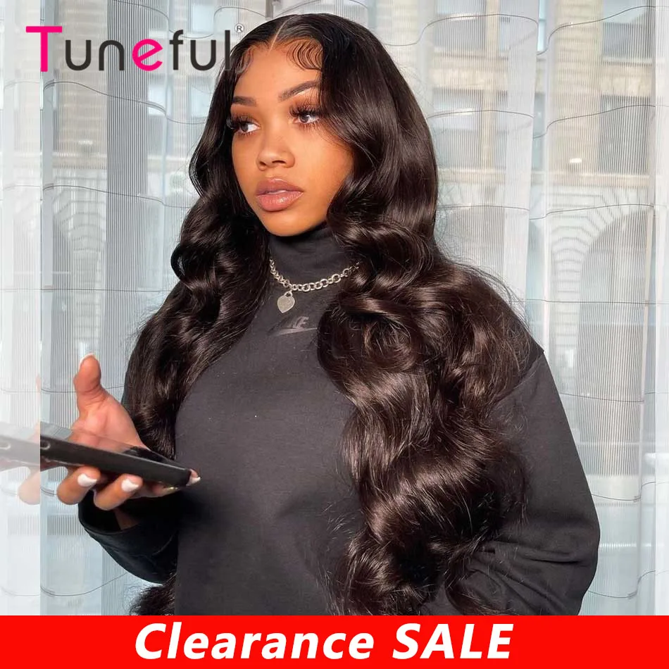 HD Transparent 13x4 13x6 Lace Front Human Hair Wigs Body Wave Pre Plucked Brazilian Body Wave Human Hair Frontal Wigs For Women