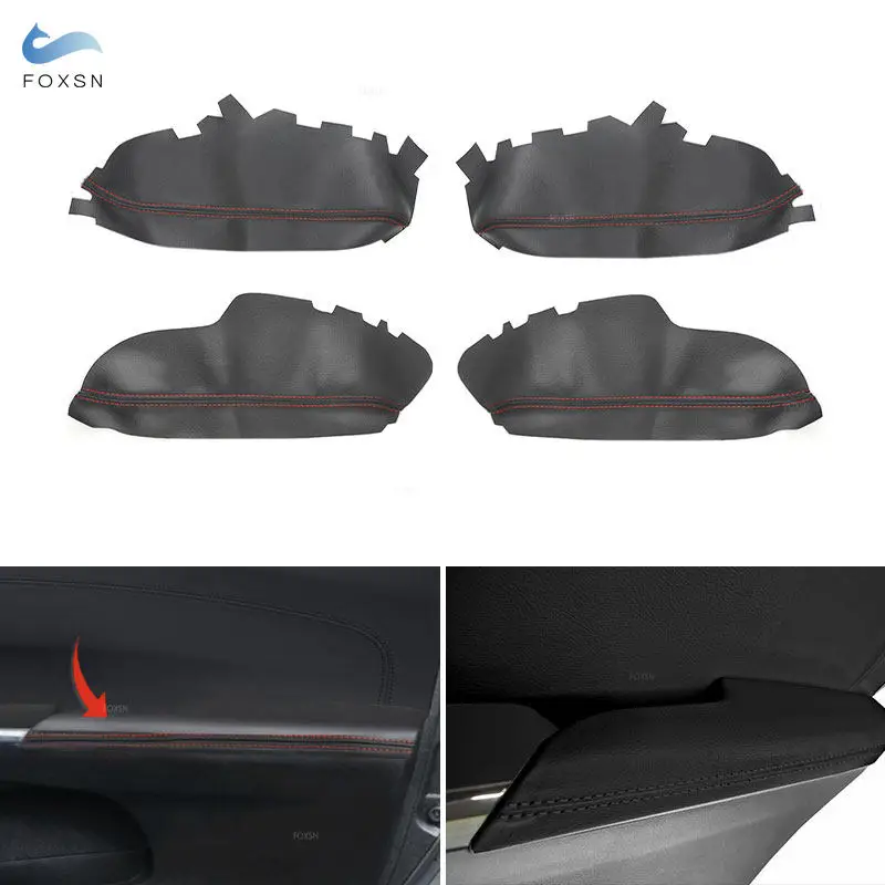 For Toyota Avalon 2013 2014 2015 2016 2017 2018 Car Interior Front /Rear Door Handle Armrest Panel Microfiber Leather Cover Trim