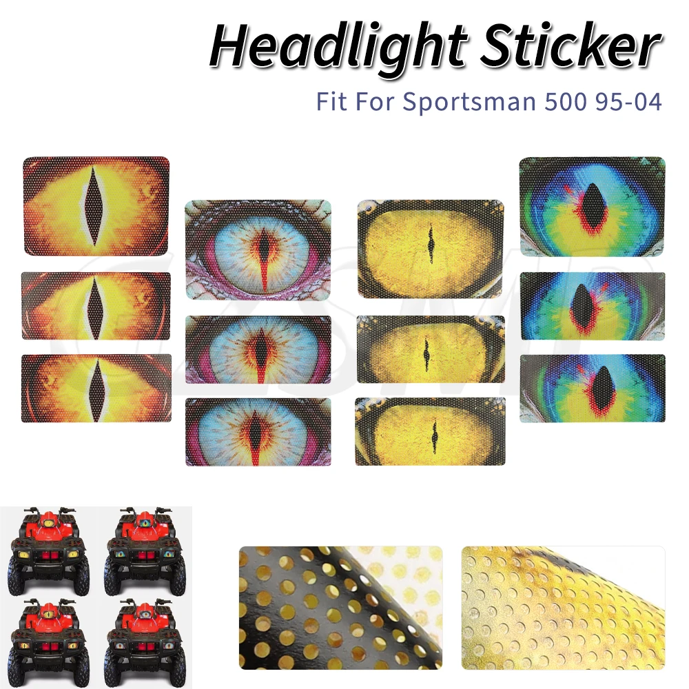 

Fit for Polaris Sportsman 500 1996-2004 Headlight Stickers Deco Protective Decals Graphic Kit