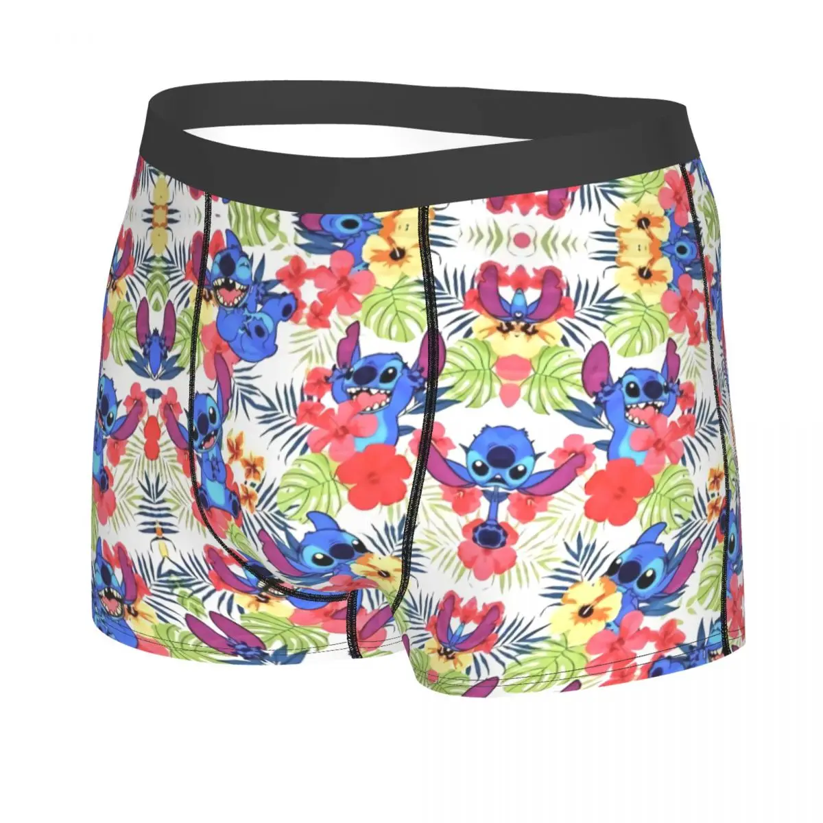 Custom Stitch Tropical Plants Underwear Male Printed Customized Boxer Briefs Shorts Panties Soft Underpants image 2