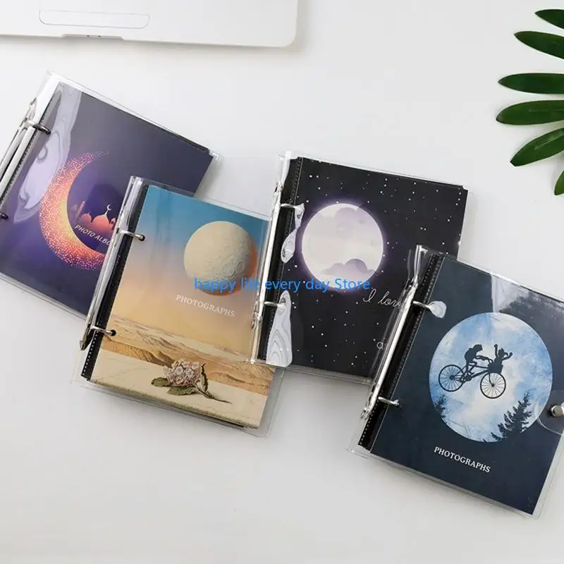 T8uc 6 дюйм 50 карманов фотоальбома Moon Loose Leaf Picture Storage ScrapBooking для рамки корпуса для детей детей