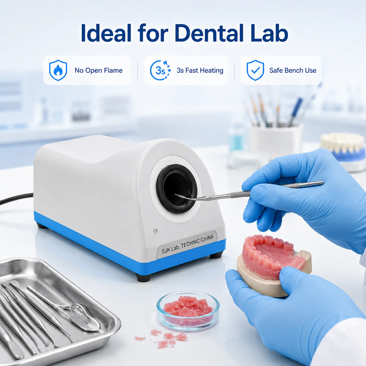 SIHAO Dental Lab Wax Carving Knife Heater Infrared Electronic Sensor Dental Technician Tools Equipment Electromagnetic Heater