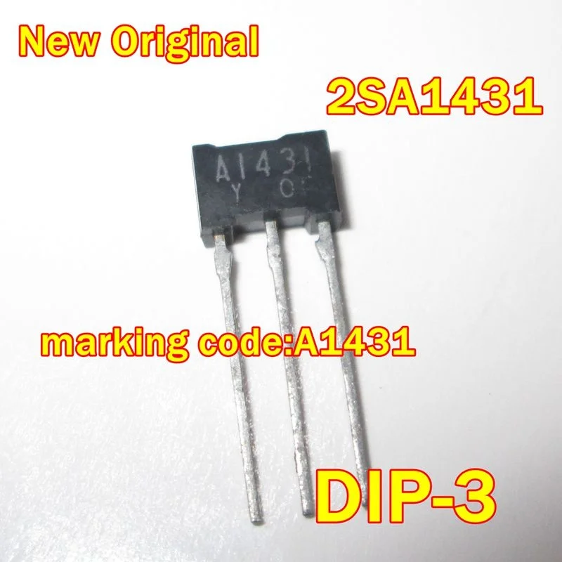 1Pcs to 100Pcs New Original 2Sa1431 Dip-3 Marking Code:A1431 Strobe Flash Applications Medium Power Amplifier Applications