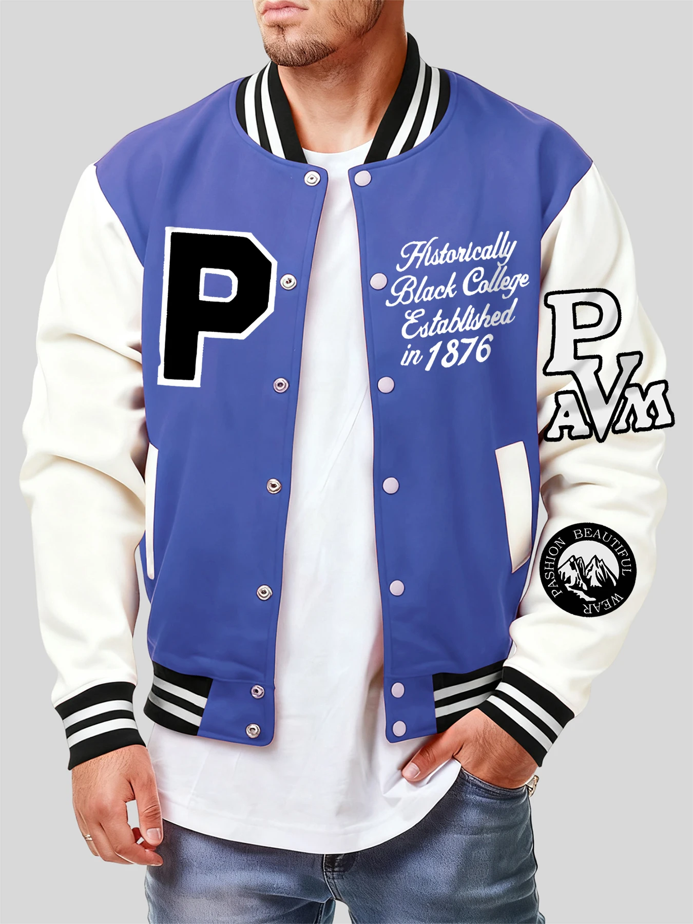 

Исторические черные куртки с студенческим принтом, мужские креативные свободные уличные куртки, модный бейсбольный трикотаж, осенний повседневный пуловер с карманами