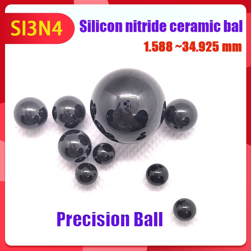 G5 SI3N4 Precision Silicon Nitride Ceramic Ball 1.5/2.5/3/4/5/6/7/8/9/11/12/15/16/17mm High-precision Ceramic Ball  Customizable