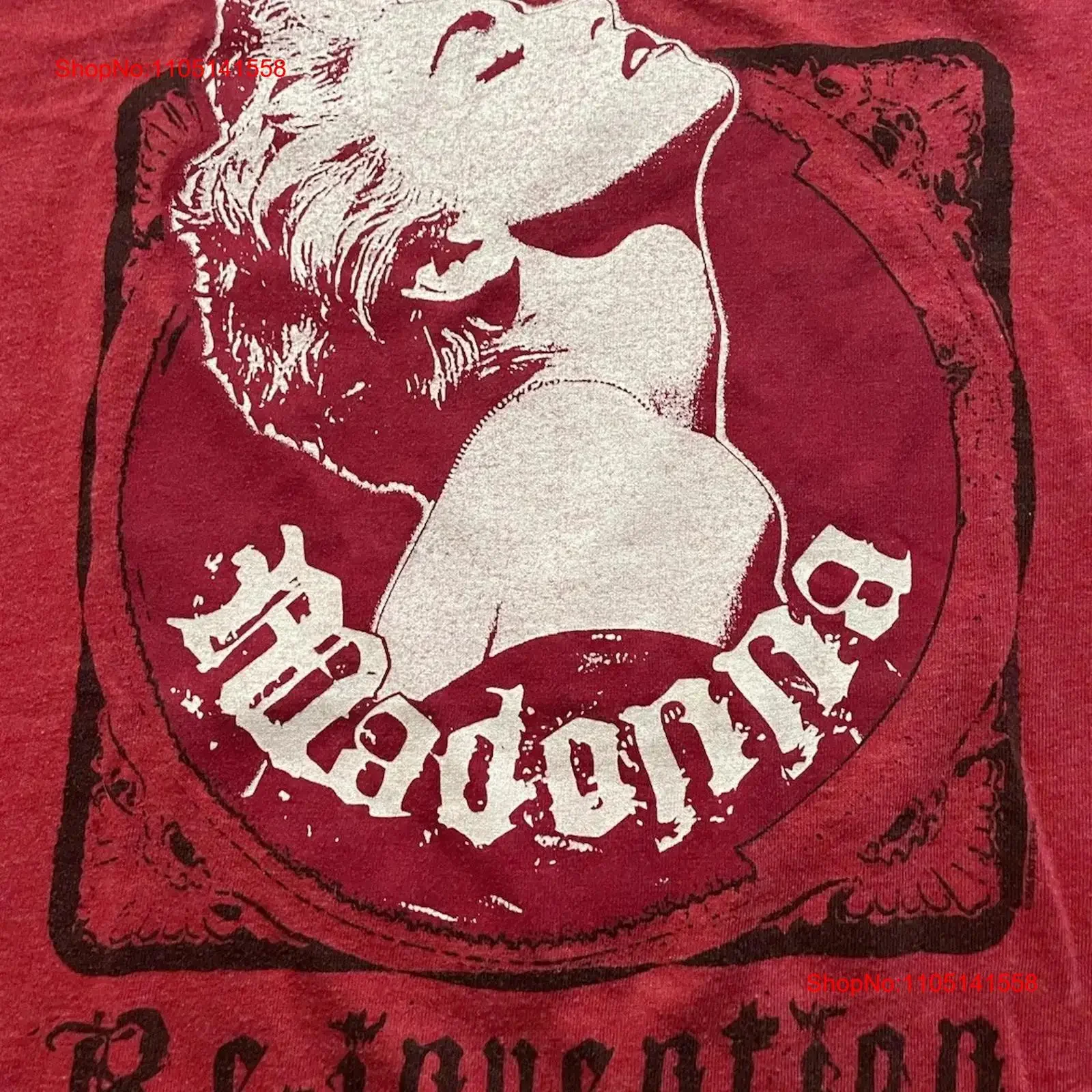 VTG Madonna Re Invention World Tour 2004 Ringer T Shirt Red Men s American Life vintage Washed Top For Everyday Wear Unisex