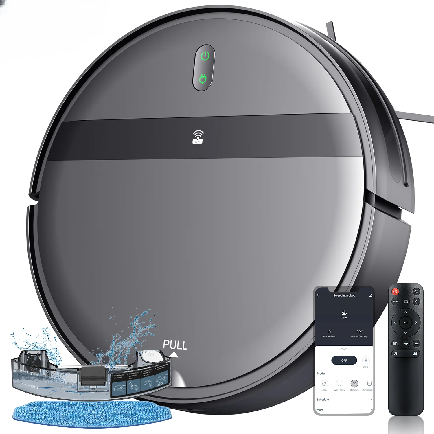 Intelligent And Mop Sweeping Smart Multifunctional Cleaning Mopping Robot Automatic Vacuum Cleaner