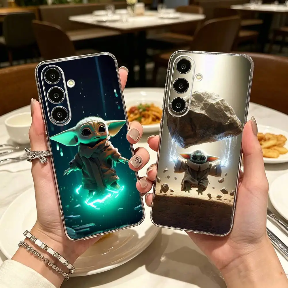 BABY Y-yoda-es Clear Hard Phone Case For Samsung A71, A70, A52, A51, A40, A30,Transparent Cover