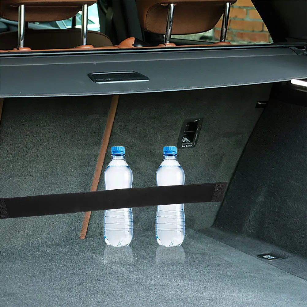 

2Pcs Car Trunk Organizer Straps Storage Bag Ties Nylon Hook Loop Fastener for Vehicle Cargo Securing Elastic Belt Bundling Hoses