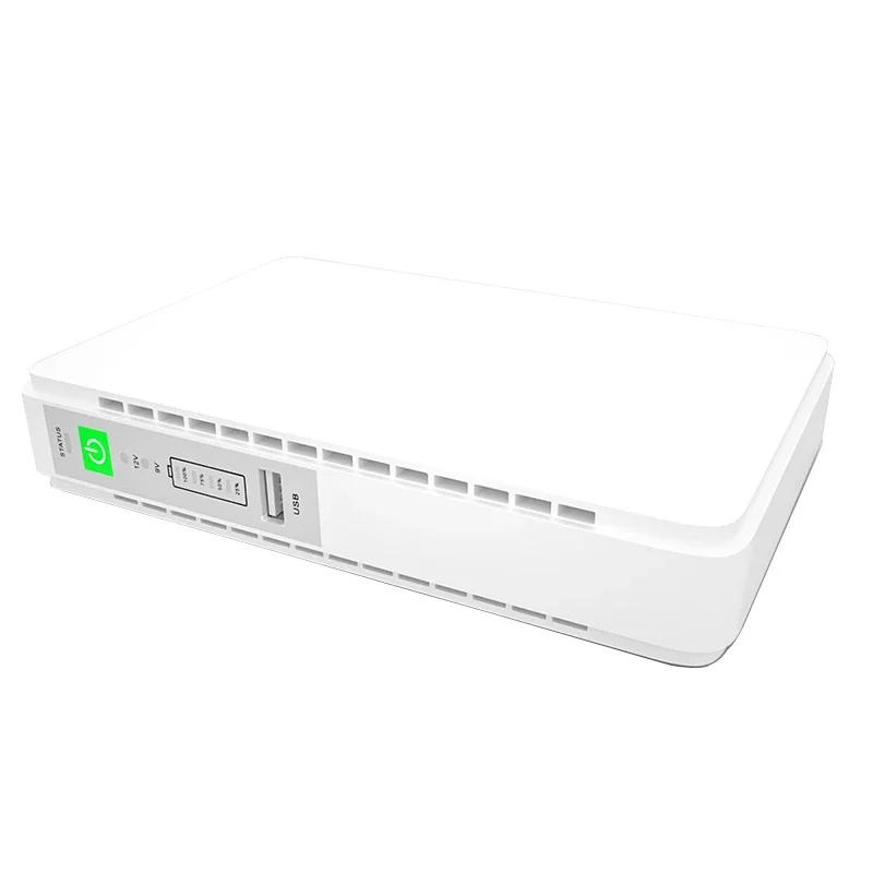 

POE430P Mini DC UPS 110v 220v On-Line with POE Output 9v 12v 15v 24v Single Phase for Networking Lithium Battery