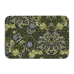 William Morris Seaweed Front Floor Door Entrance Mats Indoor Textile Pattern Bath Kitchen Doormat Balcony Carpet Rug