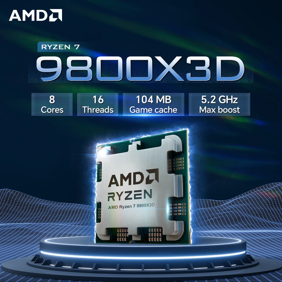 AMD Ryzen 7 9800X3D Gaming CPU Processor 8-Core 16-Thread DDR5