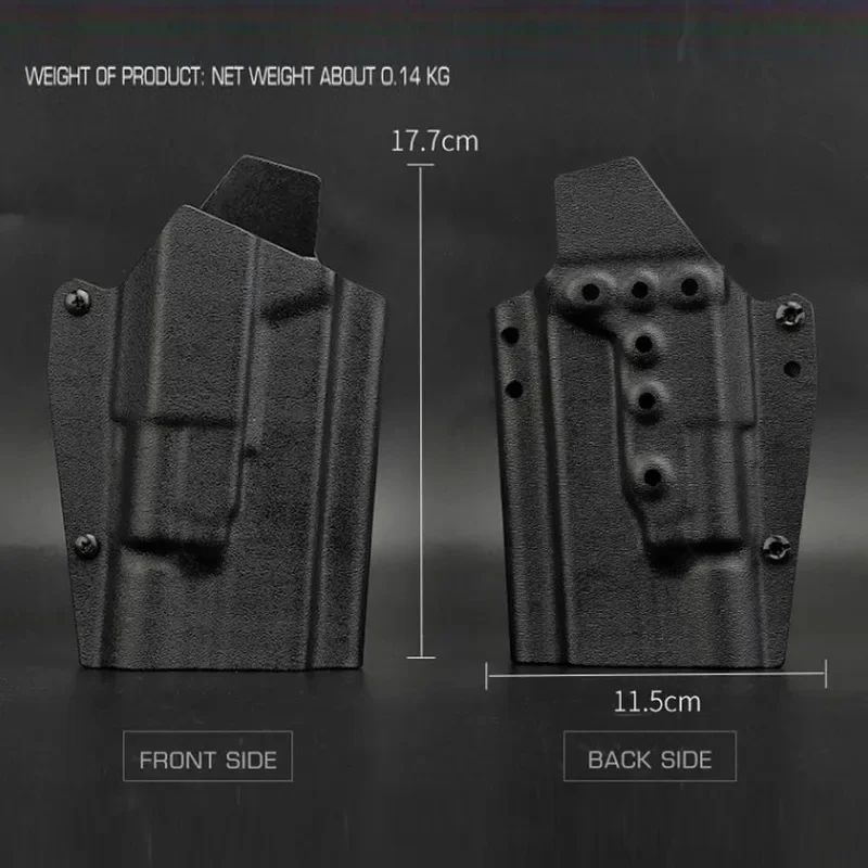 Tactical Quick Release Kydex Storage Pistol Holster Fit Glock 17 19 19X 45 Compatible  X300 Flashlight Outdoor Airsoft Hunting