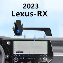 For 2023 Lexus RX Car Screen Phone Holder Wireless Charger Navigation Modification Interior 14 Inch Size