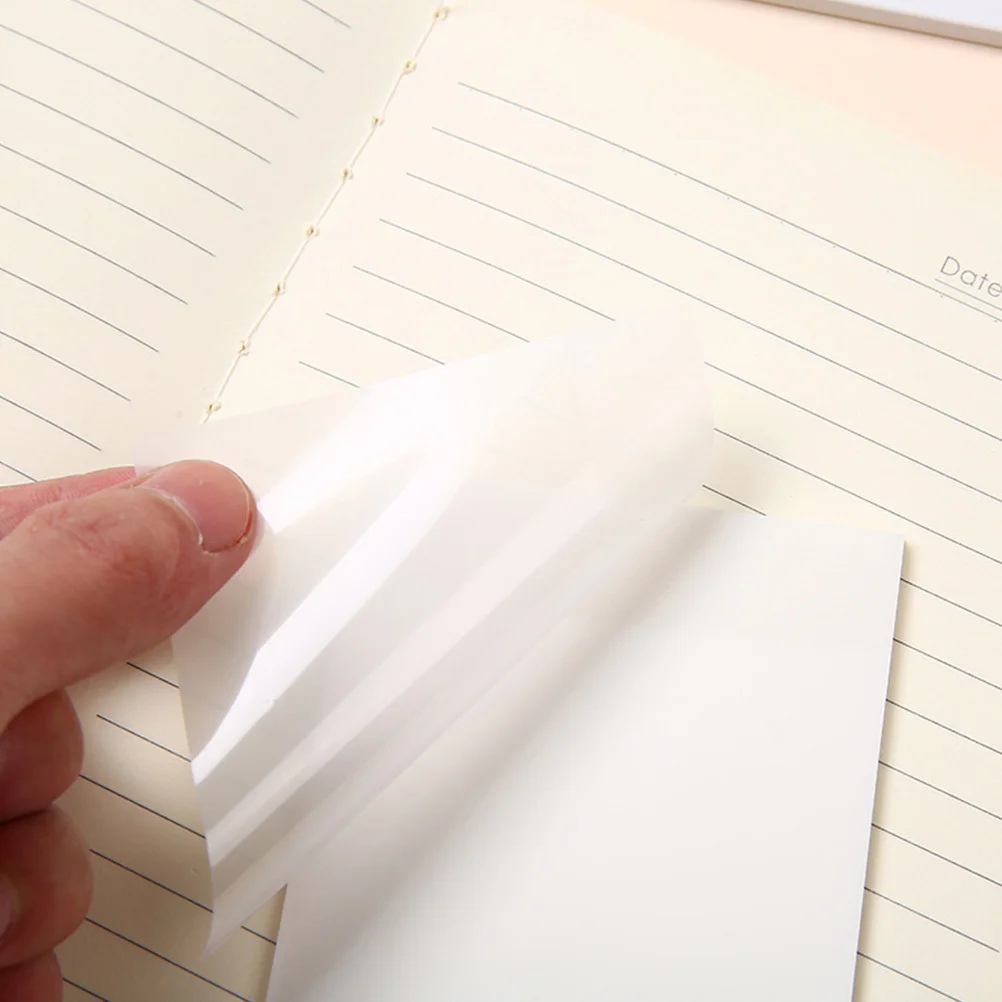 Transparent Waterproof Memo Pads For Students Office Message Leaving Notes Adhesive Reminder Multipurpose