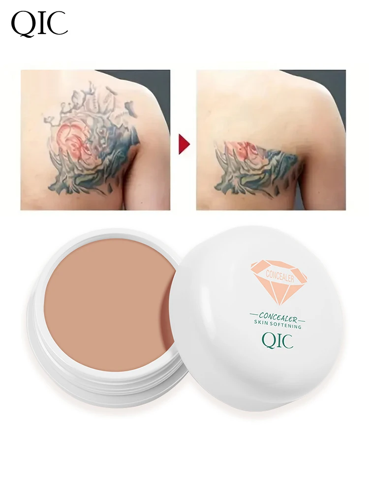 Correcteur imperméable à couverture complète pour tatouages, cicatrices – Fond de teint au fini naturel pour tous les tons et types de peau