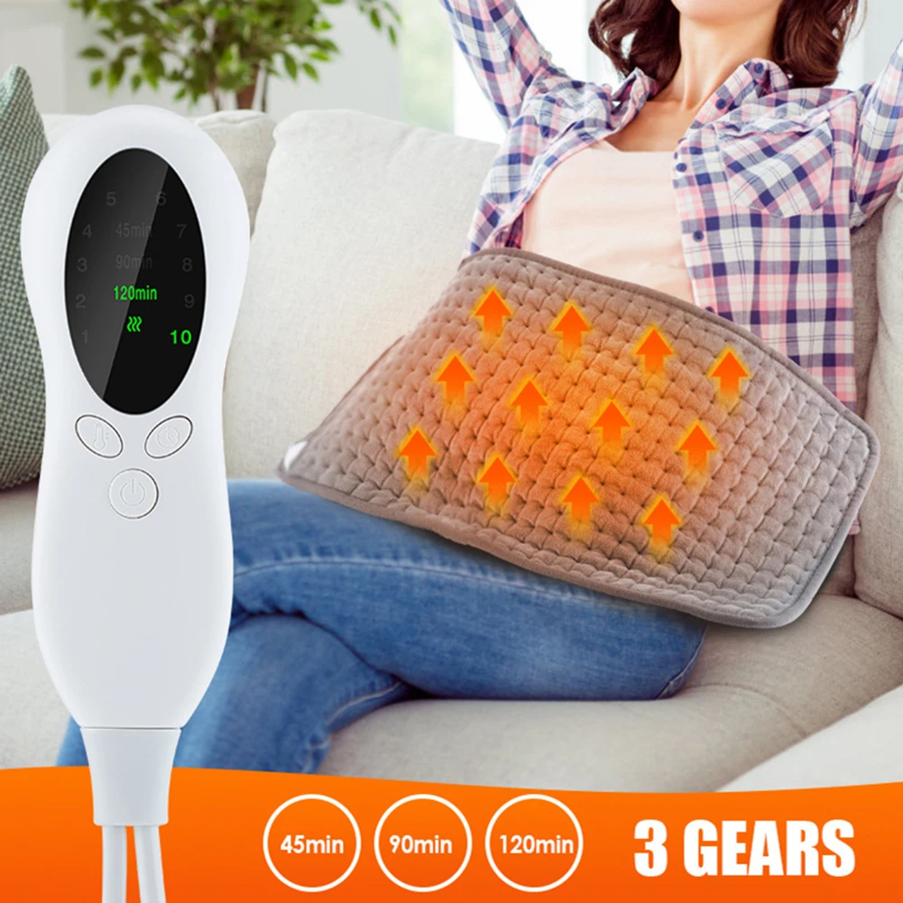 Heated Seat Cushion Multi-Level Adjustment Digital Display Overheat Protection Heated Seat Cushion Heatingpad Electric Blankets