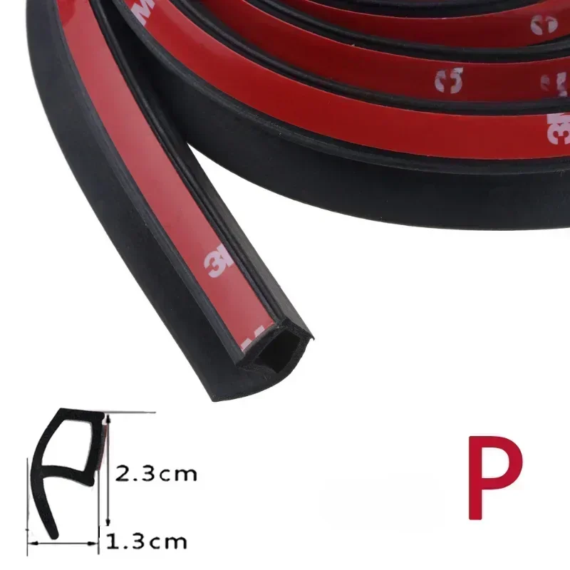 

Уплотнительная лента P-образной формы для автомобильной двери, резиновая шумоизоляция, Пылезащитная звукоизоляция, автомобильное уплотнение, прочная клейкая лента