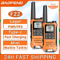 2PCS Baofeng F22 Walkie Talkie Portable Mini Communication Radio Profesional PMR446 /FRS Talkie Walkies Transceiver Radio