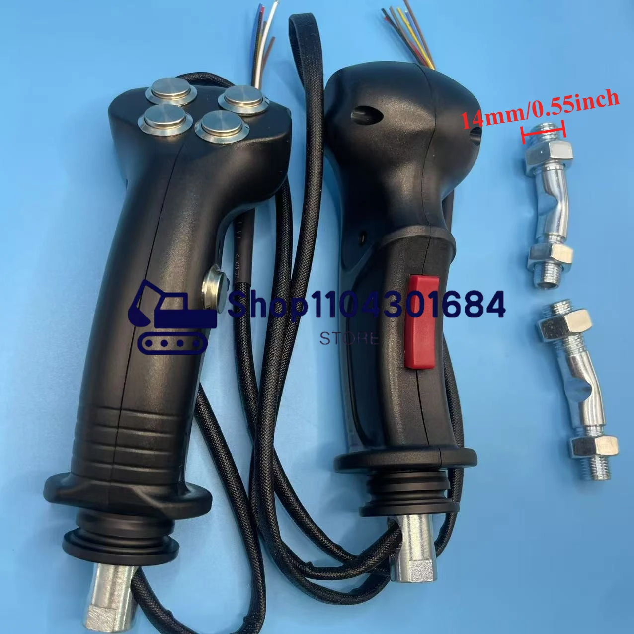 

Excavation Clip Grab Logging Ironstone Agricultural Harvester Modified Electronic Control 6 Button Joystick Handle Parts
