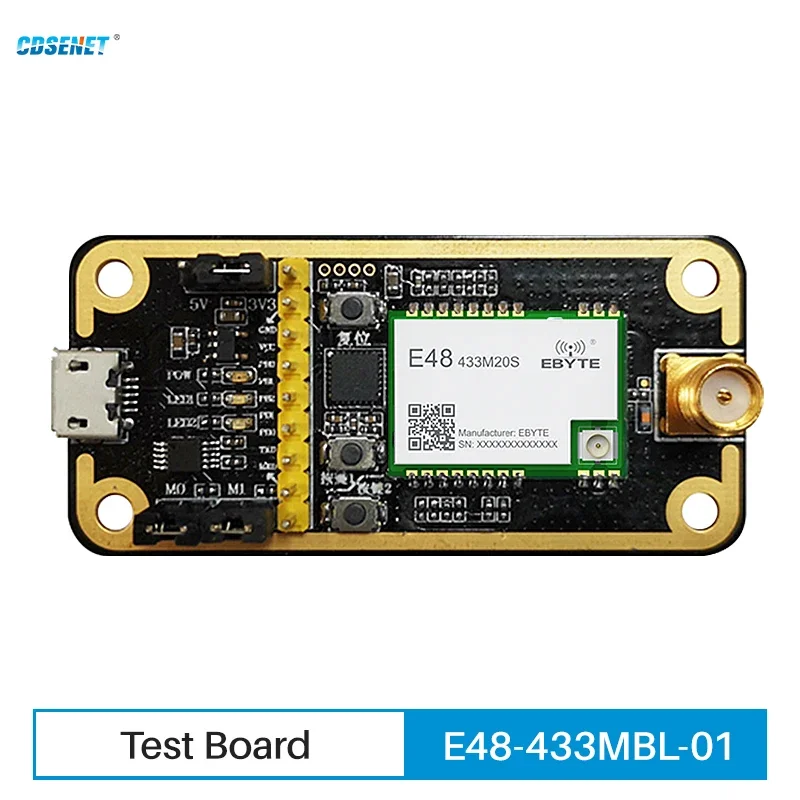 

Test Board Kit for 433MHz CMT2310A Wireless Module CDSENET E48-433MBL-01 SPI Long Distance 3.5KM with Antenna USB Cable