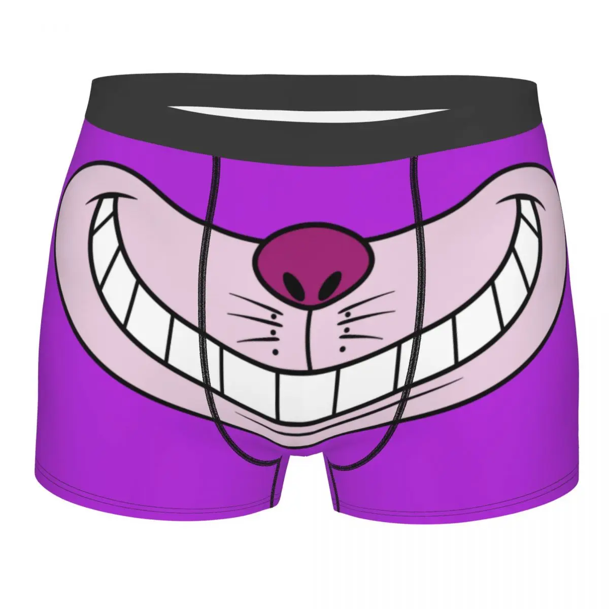 

Male Sexy Alice In Wonderland Cheshire Cat Underwear Boxer Briefs Men Stretch Shorts Underpants
