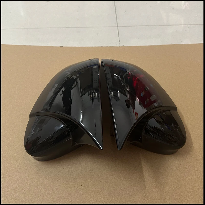 For Volkswagen VW Golf 8 MK8 2020-2022 Rearview Mirror Cover Trim With Horn Decorative Frame Car Styling Accessories