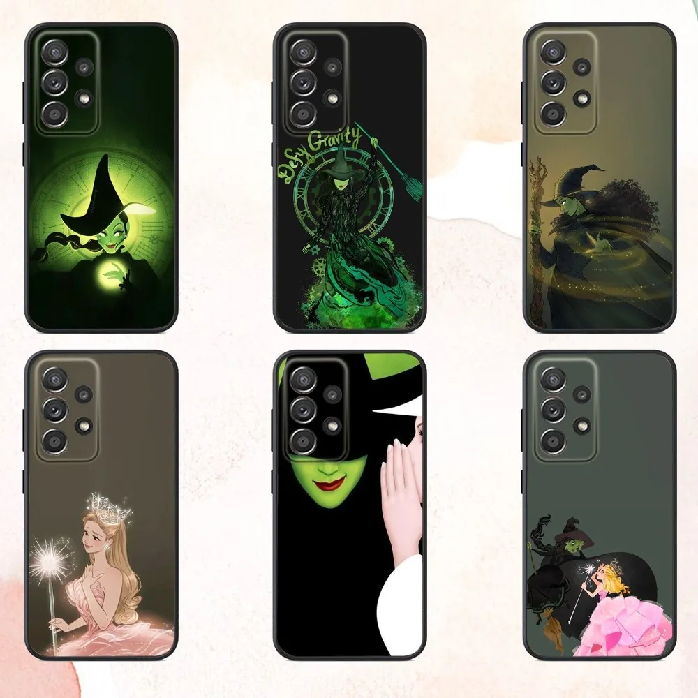 

W-Wicked Glinda Elphaba Phone Case For Samsung S25,S24,S21,S22,S23,S30,Ultra,S20,Plus,Fe,Lite,Note,10,9,5G Black Cover