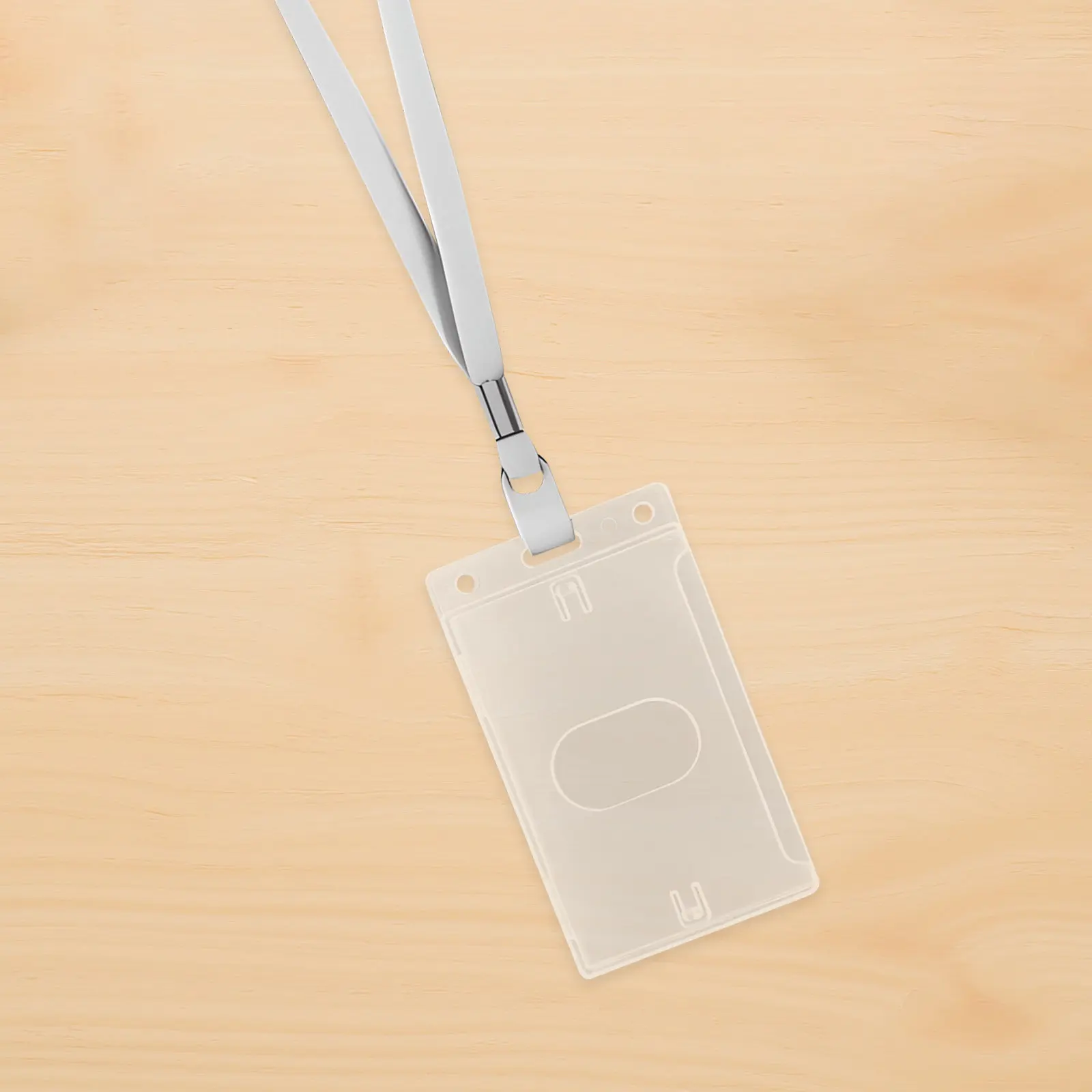 

15Pcs Clear Plastic Card Sleeves Vertical Side-Insert Id Badge Holder Transparent Name Badge Protector for Office School