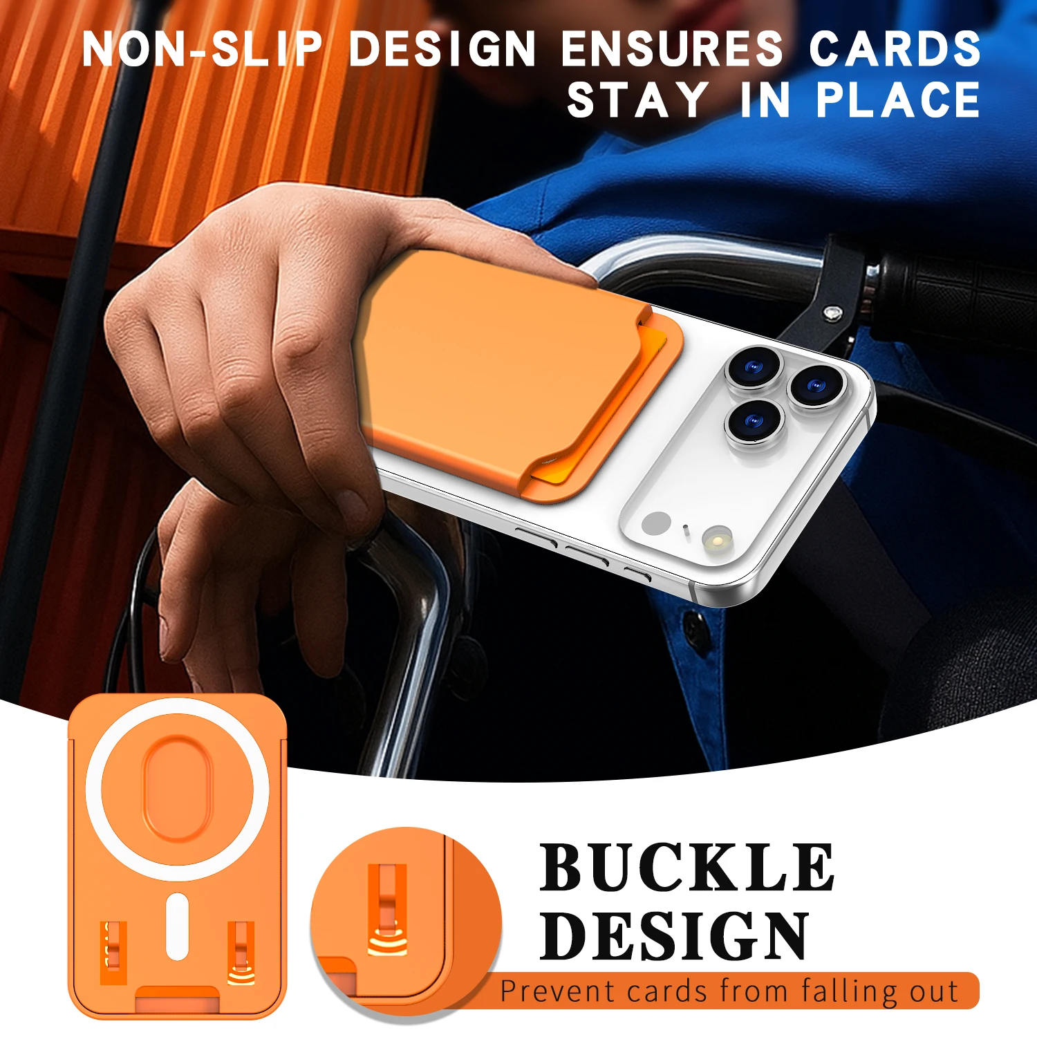 الفاخرة ل Magsafe المغناطيسي المحفظة آيفون 13 17 16 14 12 برو ماكس 17 برو حامل بطاقة الهاتف غطاء حقيبة الملحقات #4