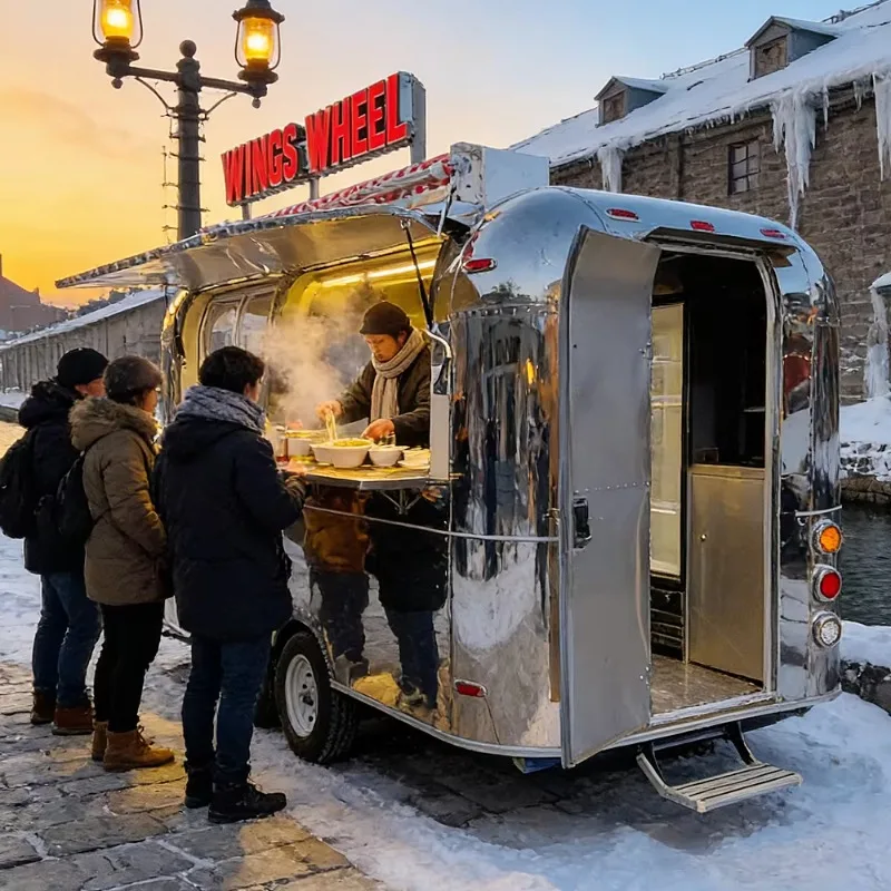 Coffee Mobile Bar Food Truck - Catering Trailer with Full Kitchen Equipment for Sale USA