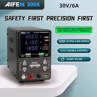 AIFEN 3006 DC Power Supply 30V 6A Lab Bench Power Supply Encoder Regulation Laboratory Power Supply Voltage Regulator Switch