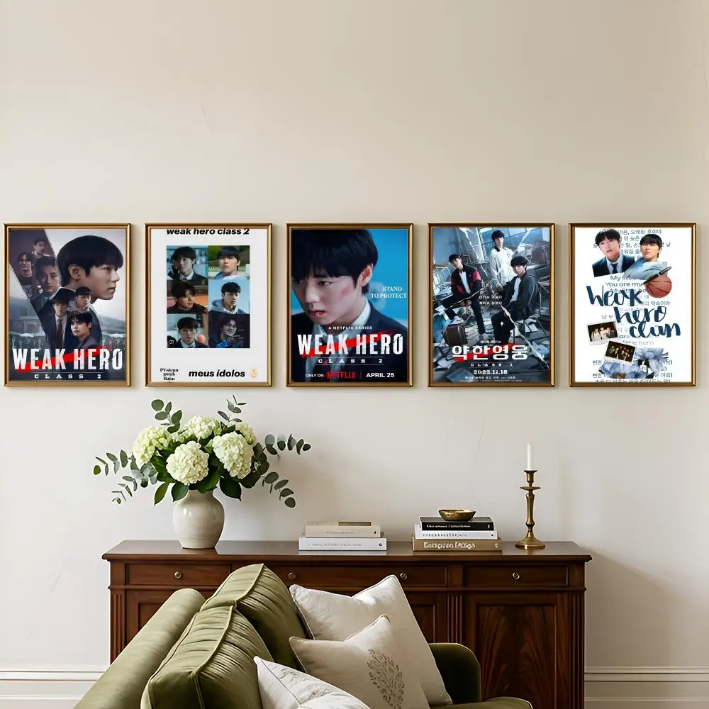 Póster de la serie coreana Weak Hero Class 2, arte de pared autoadhesivo HD, sin residuos, decoración de habitación.