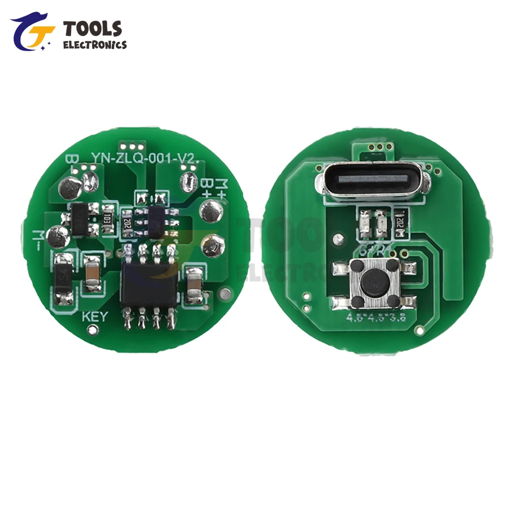 1PCS 5PCS 10PCS Diy Accessoires 5W 10W Zaklamp Driver Board LED Drietraps Driver Board printplaat Type-c Oplaadmodule