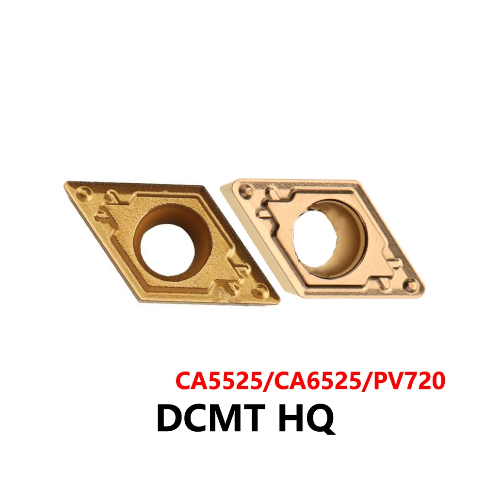 Original DCMT070204 DCMT11T304 DCMT11T302 HQ CA5525 CA6525 PV720 Carbide Inserts CNC Tool DCMT11T304HQ DCMT 070204 11T304 Cutter