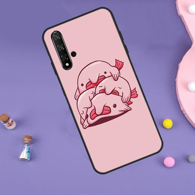 Blobfish Case For Huawei Nova Y70 Y60 Y61 Y90 Y91 5T 9 10 SE 3i 8i 11i 11 Pro P20 P40 P30 Lite Cover