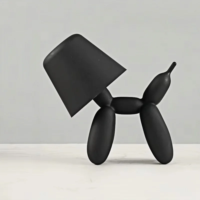 Personalized Cartoon Mobile Portable Small Desk Lamp Balloon Dog Decoration Atmosphere USB Charging Bedside Reading Desk Lamp - view 2
