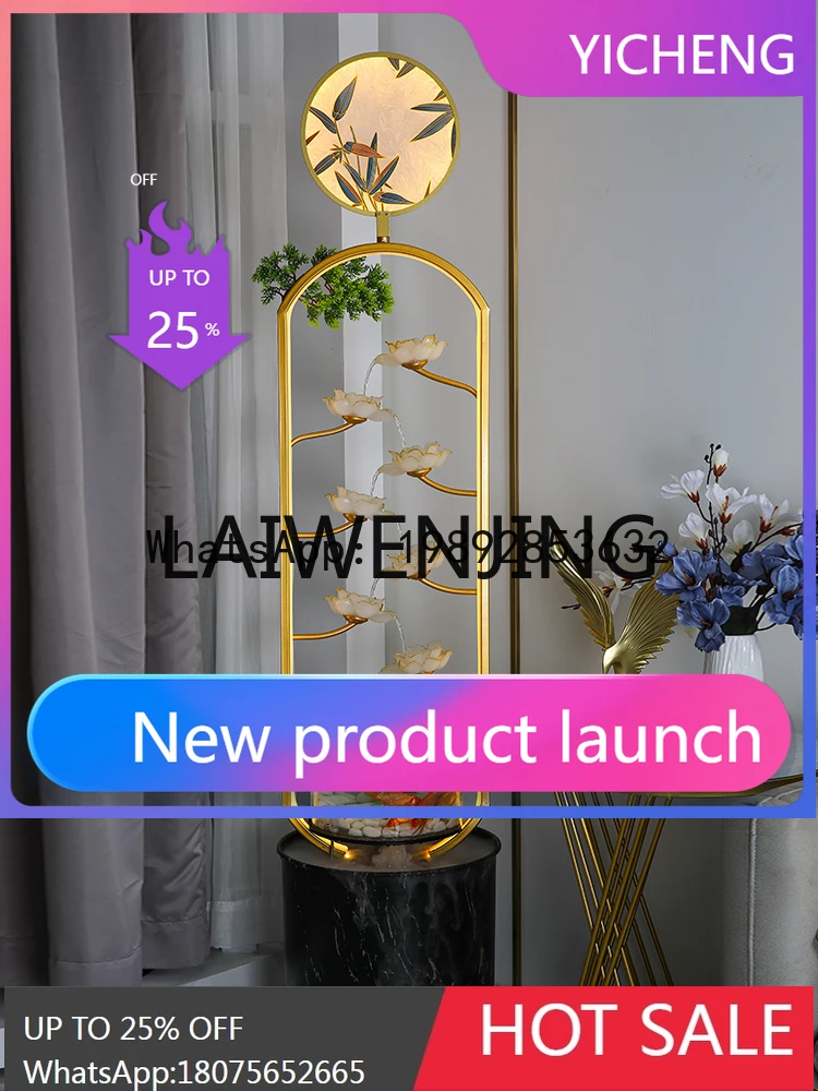 

Creative Fish Tank Flowing Water Ornaments Circulating Water Living Room Entrance TV Cabinet Table