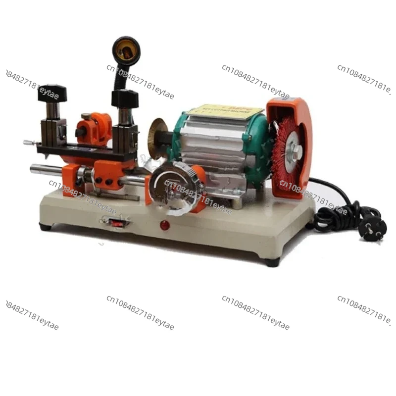 220V Horizontal Key Cutting Machine, Manual Knife Key Duplicator with Fine-Tuning Guide Pin, Precision Key Maker for Locksmith